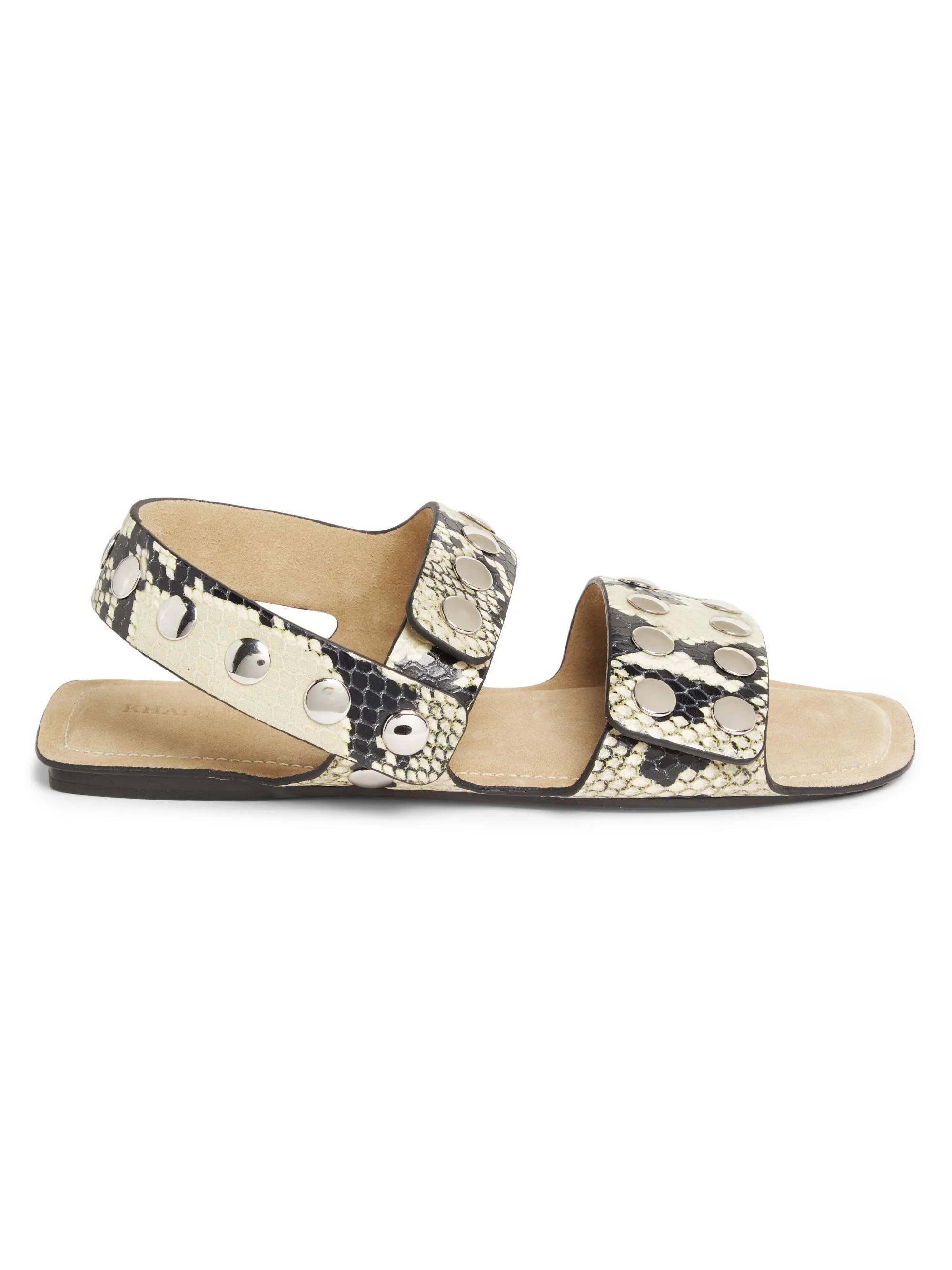 Women's Boden Snakeskin-Embossed Flats - Natural - 1