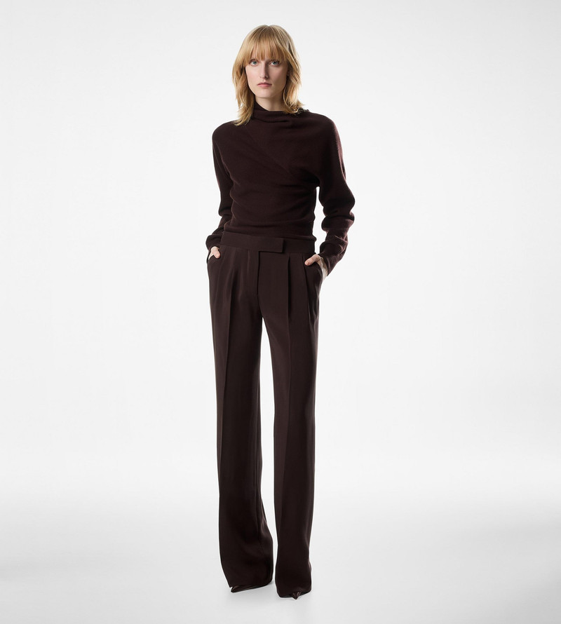 TOM FORD TAILORED DOUBLE PLEAT WIDE LEG PANTS outlook