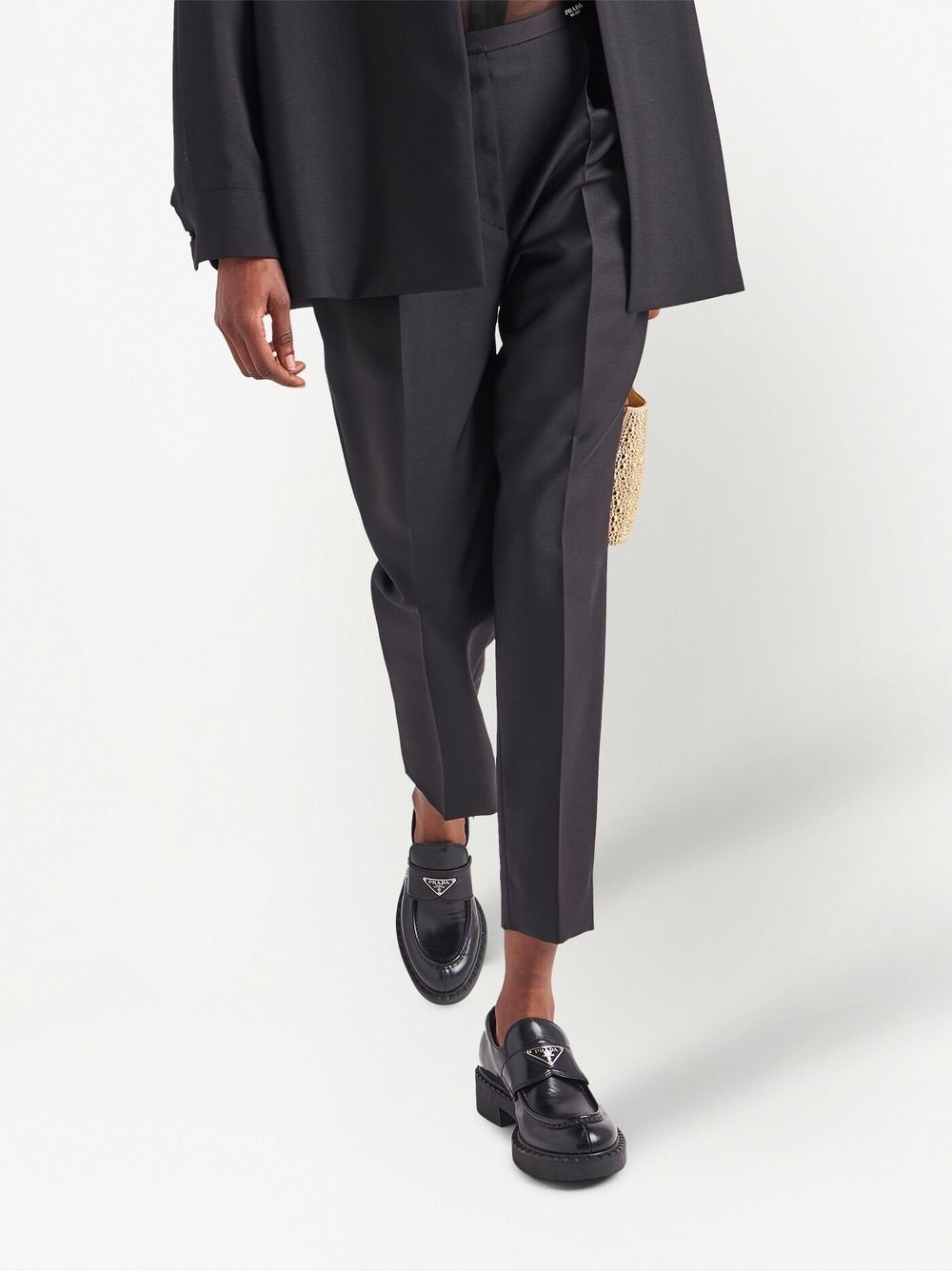 logo-print straight-leg trousers - 5