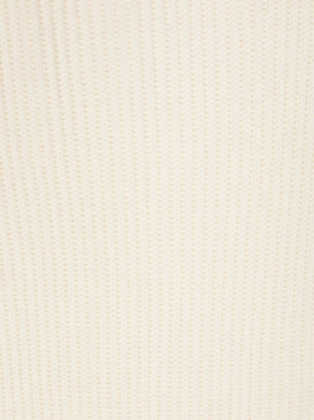 logo-patch wool scarf - 2