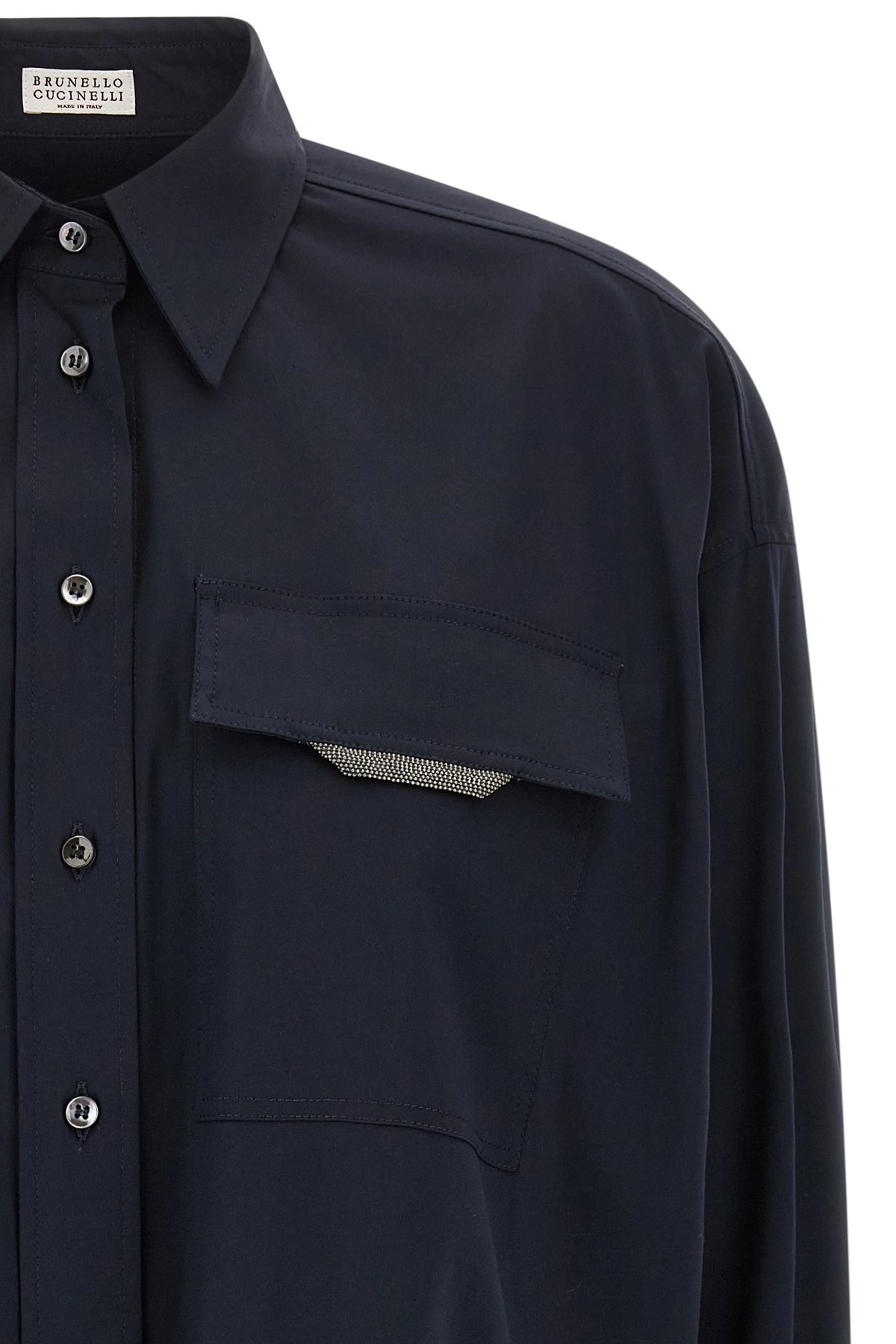'Shiny Flap Detail' shirt - 4