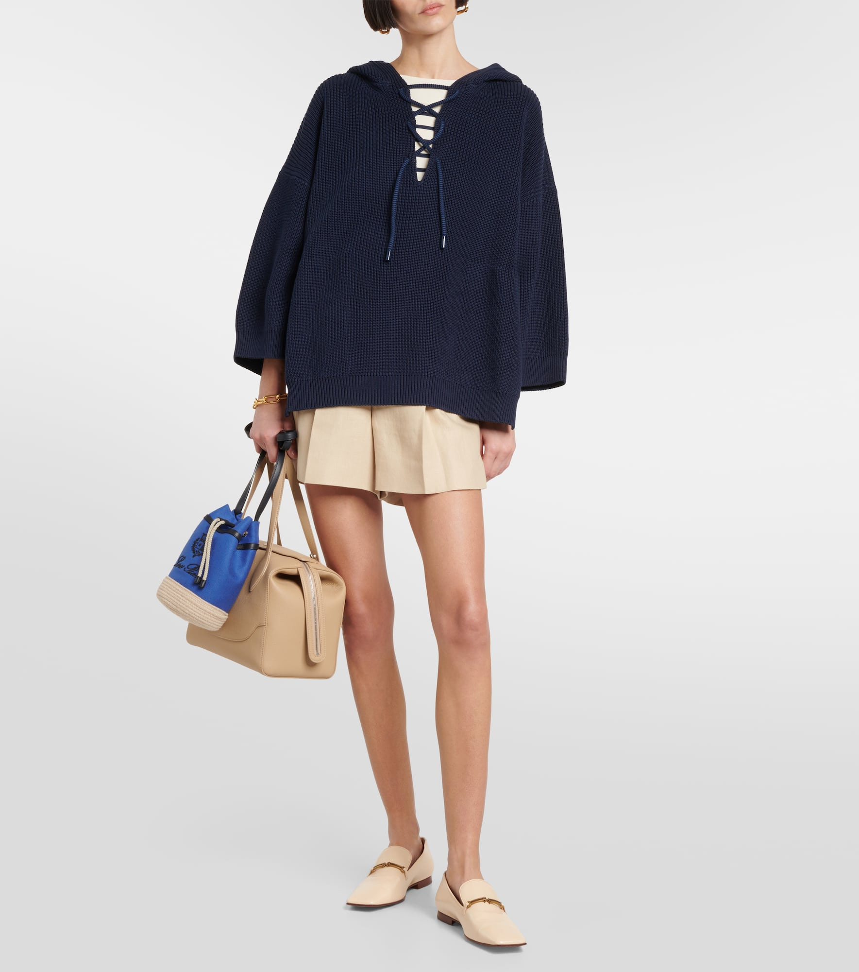 Sailor Mini canvas bucket bag - 5