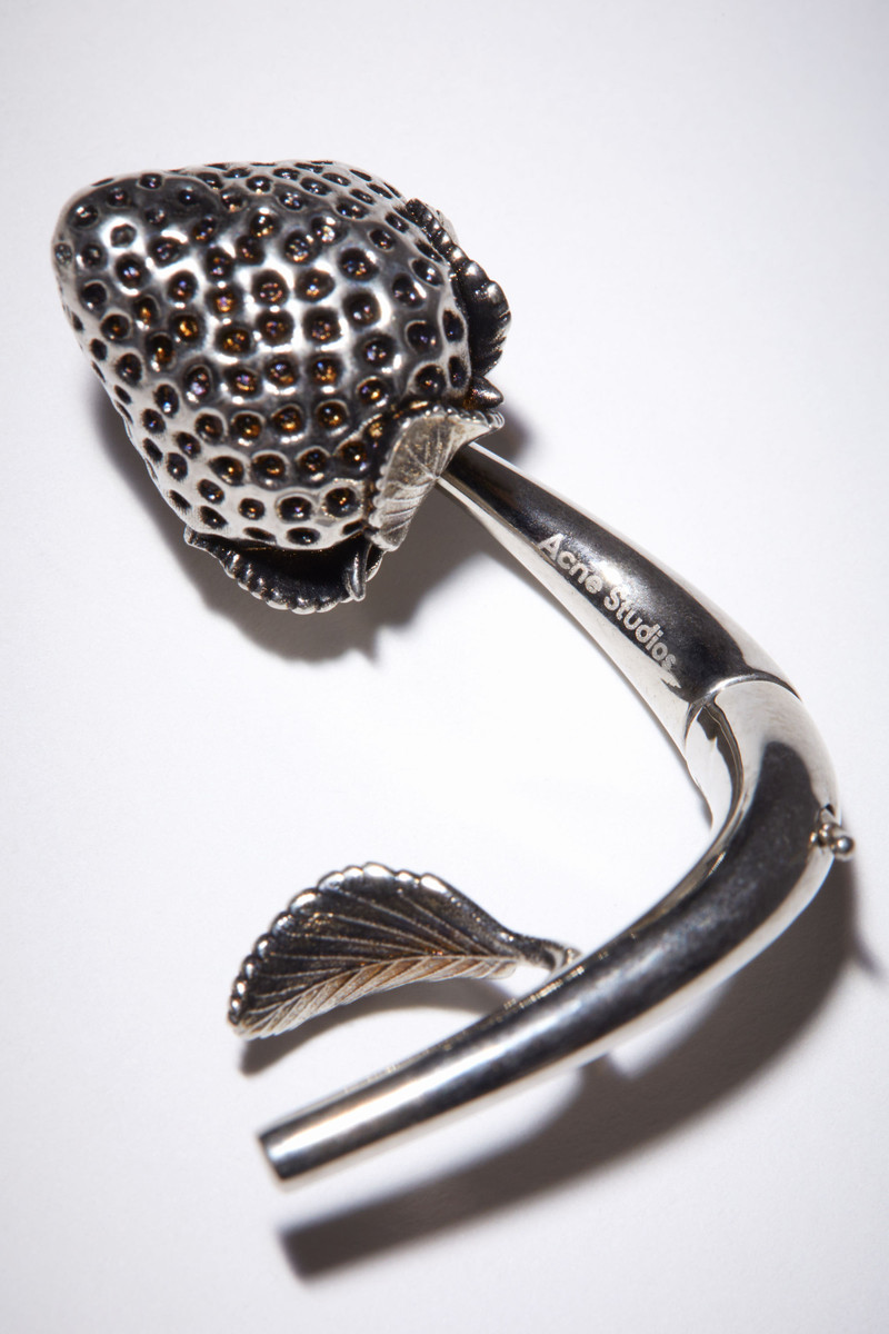 Strawberry earring - Antique Silver 4