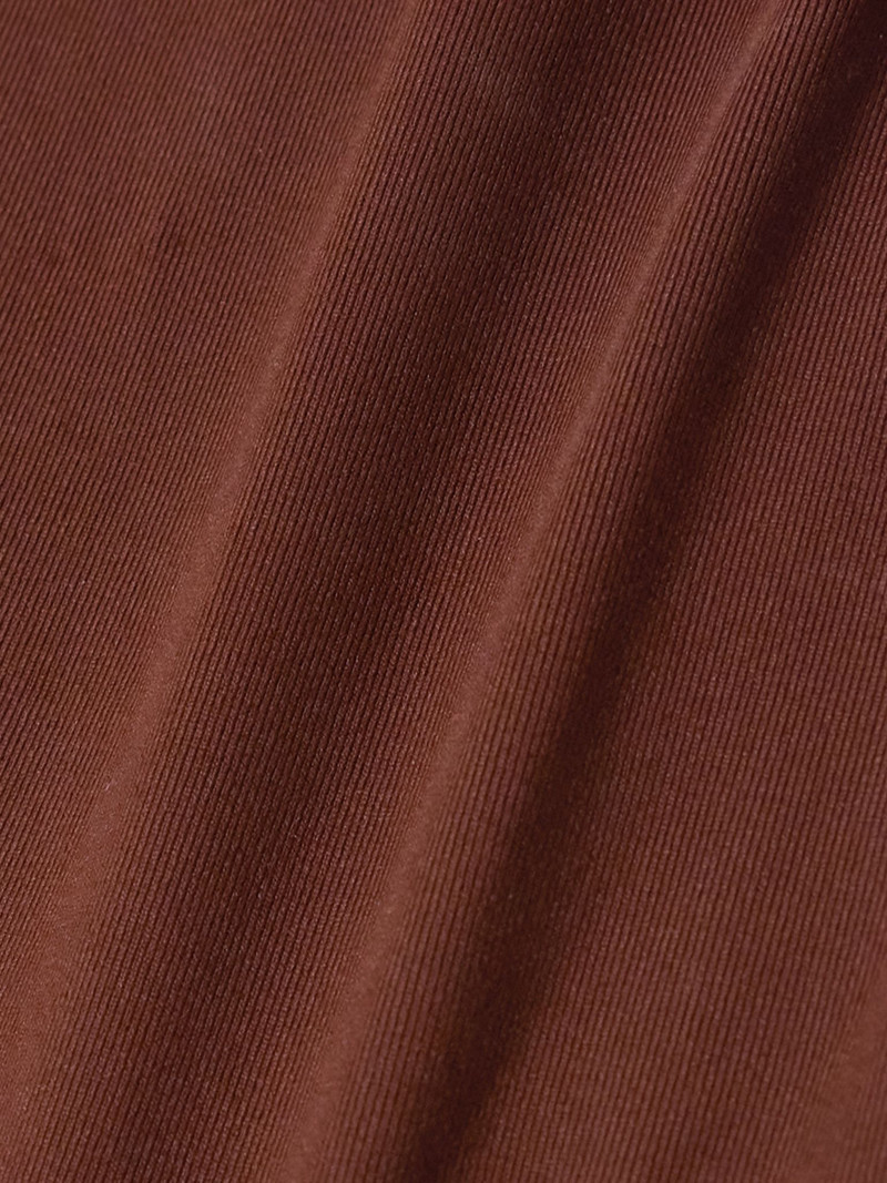 ERES Trésor Ecume one-shoulder cutout embellished swimsuit Brown outlook