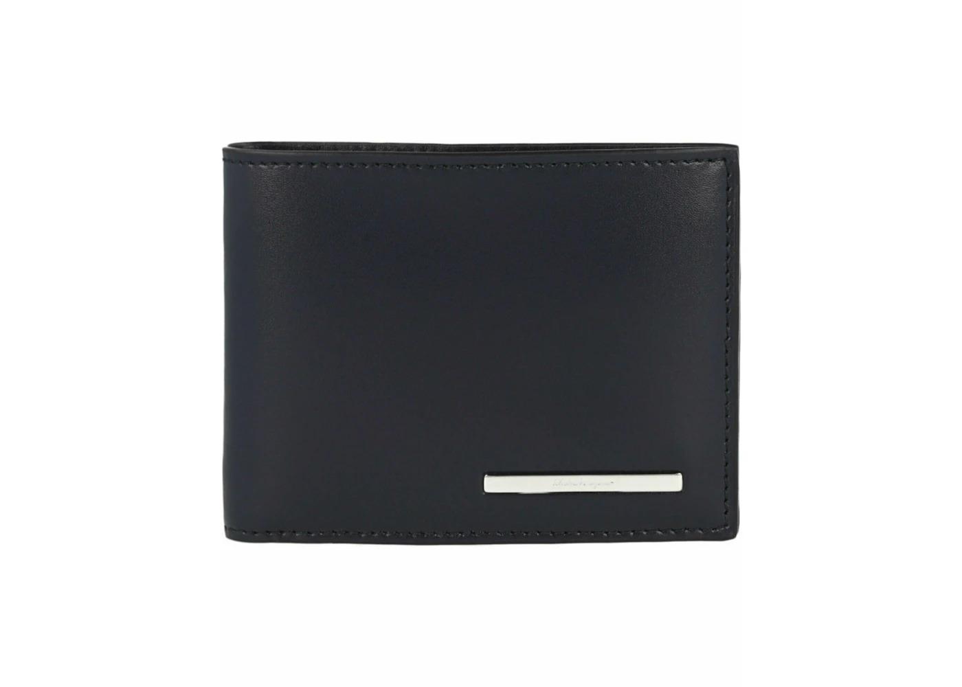 Ferragamo Crosta Bifold Wallet Blue - 4