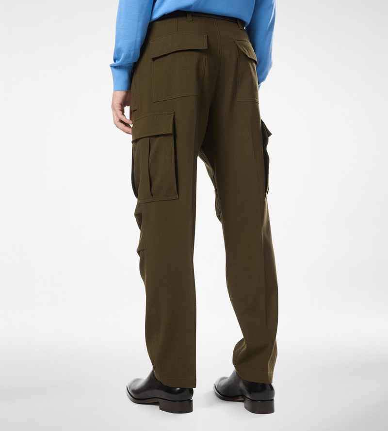WOOL CASHMERE SILK REPS CARGO PANT 5