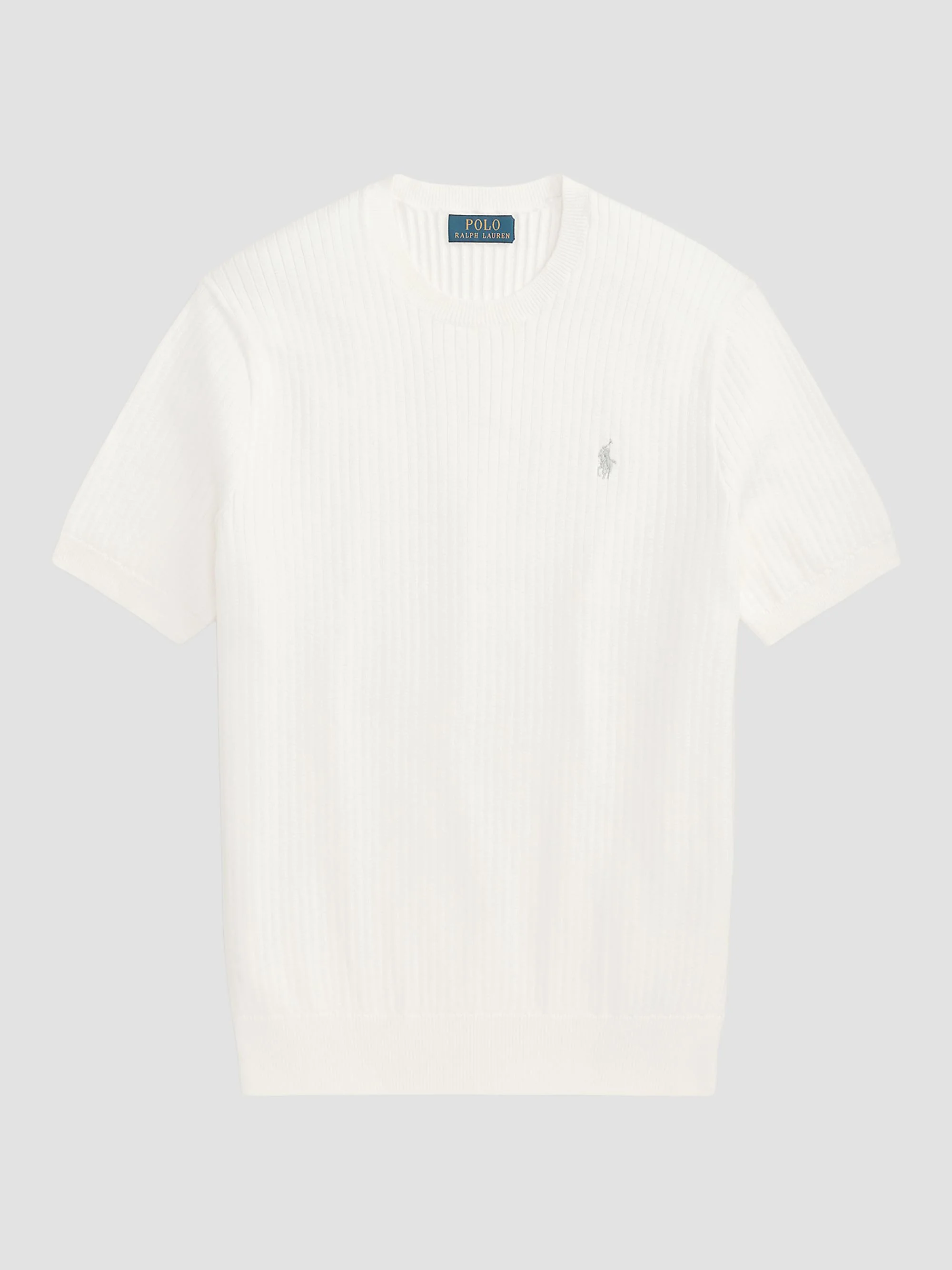 Men's Houndstooth Cotton Interlock Short-Sleeve Polo Shirt - Deckwash White - 1