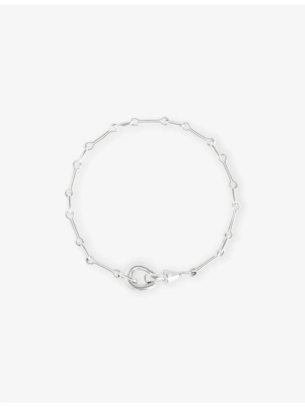 Link Hardware Rhodium-Plated Brass Chain Bracelet - 1