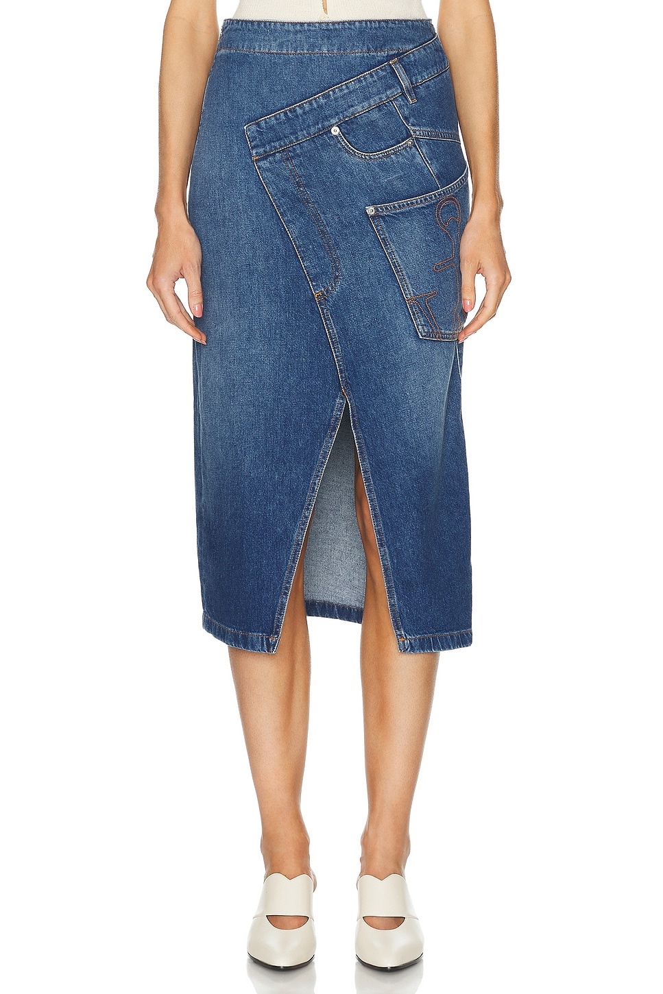 Twisted Midi Skirt - 1