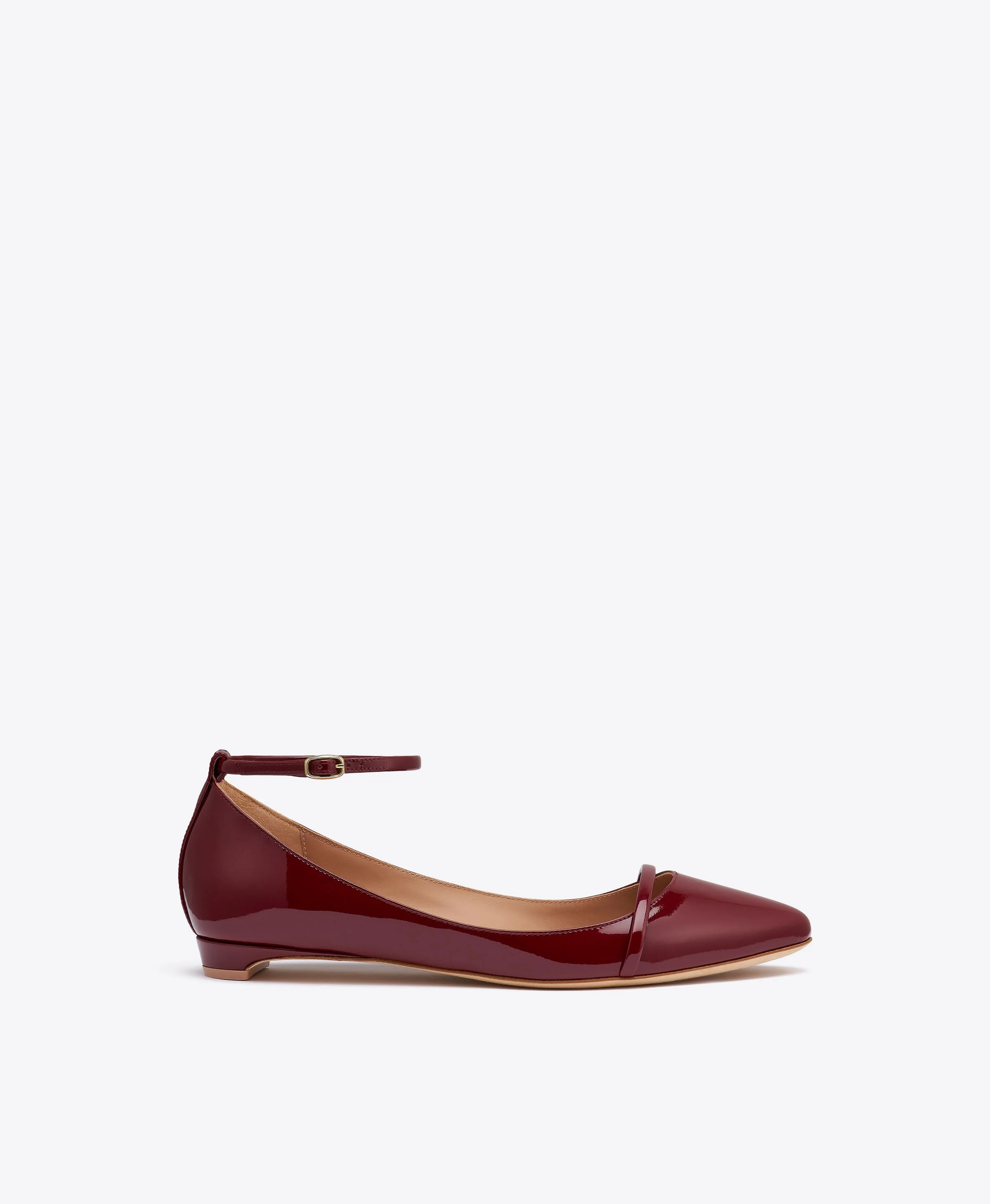 Mary Red Patent Flat Pumps - 1