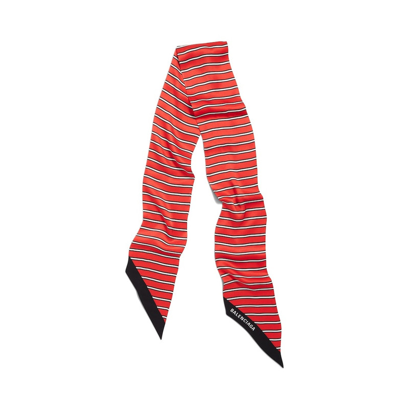 Women's Striped Scarf  in Red/white 1