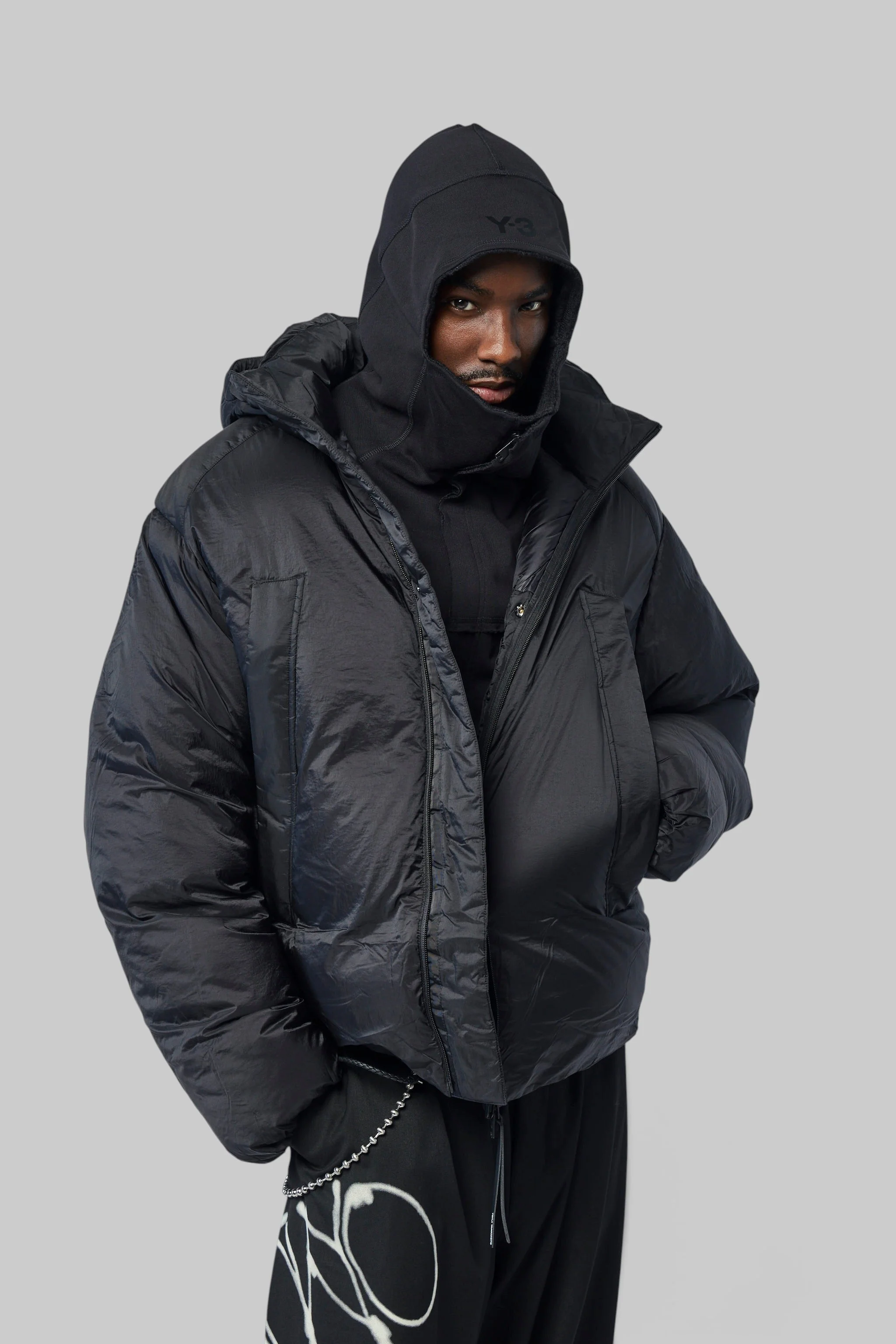 Y-3 Hooded Puffer Jacket - 1