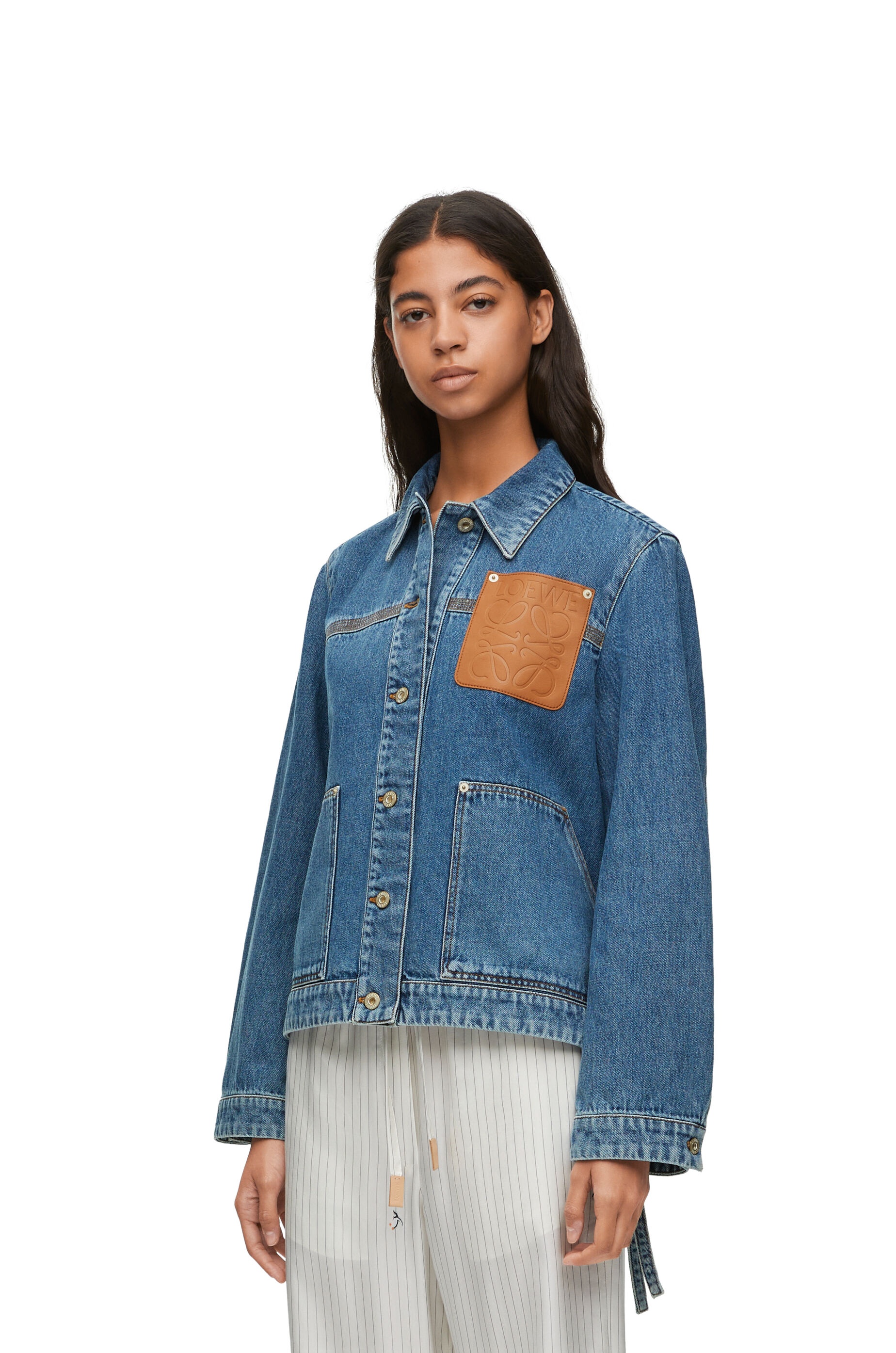 ブルゾン LOEWE WORKWEAR JACKET IN DENIM Workwear jacket in denim Black - LOEWE
