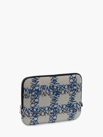 JW Anderson logo-print iPad pouch outlook