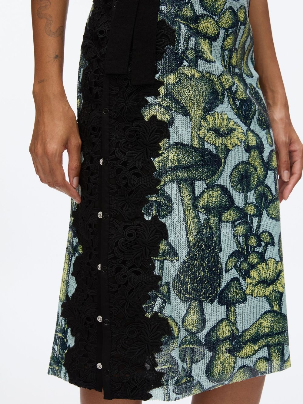 embroidery midi skirt - 6
