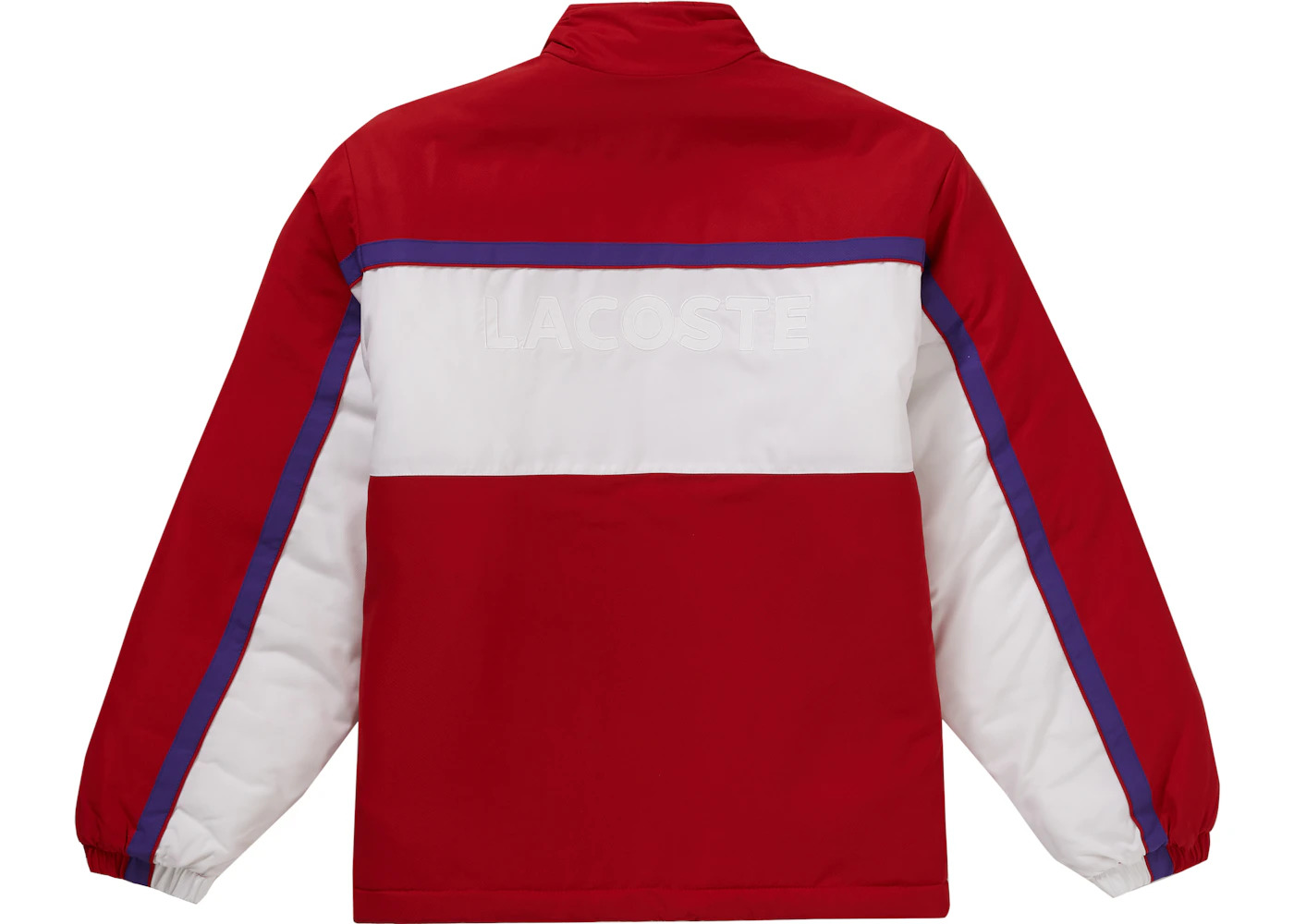 Supreme LACOSTE Puffy Half Zip Pullover Red - 2