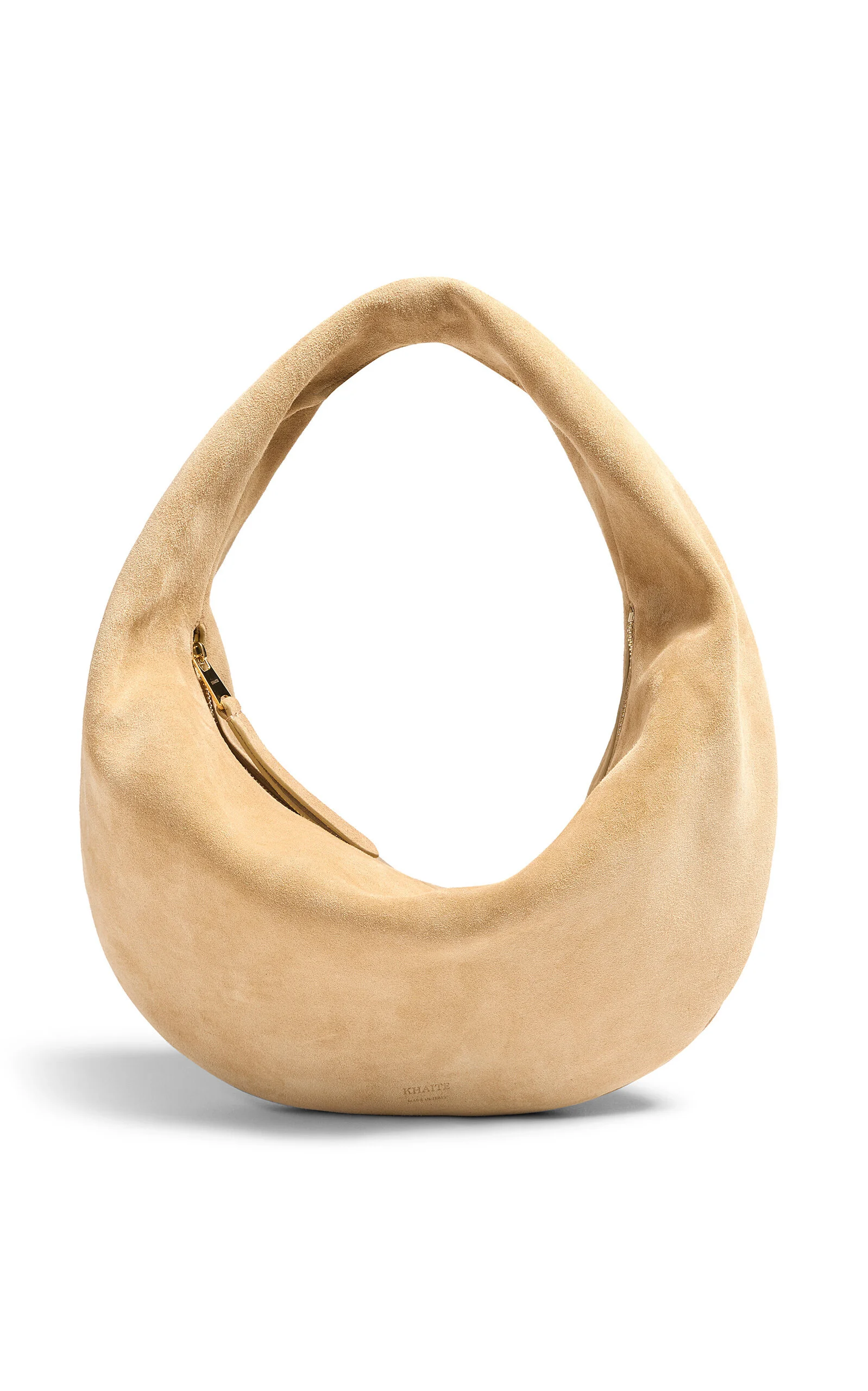 Olivia Medium Suede Hobo Bag neutral - 1