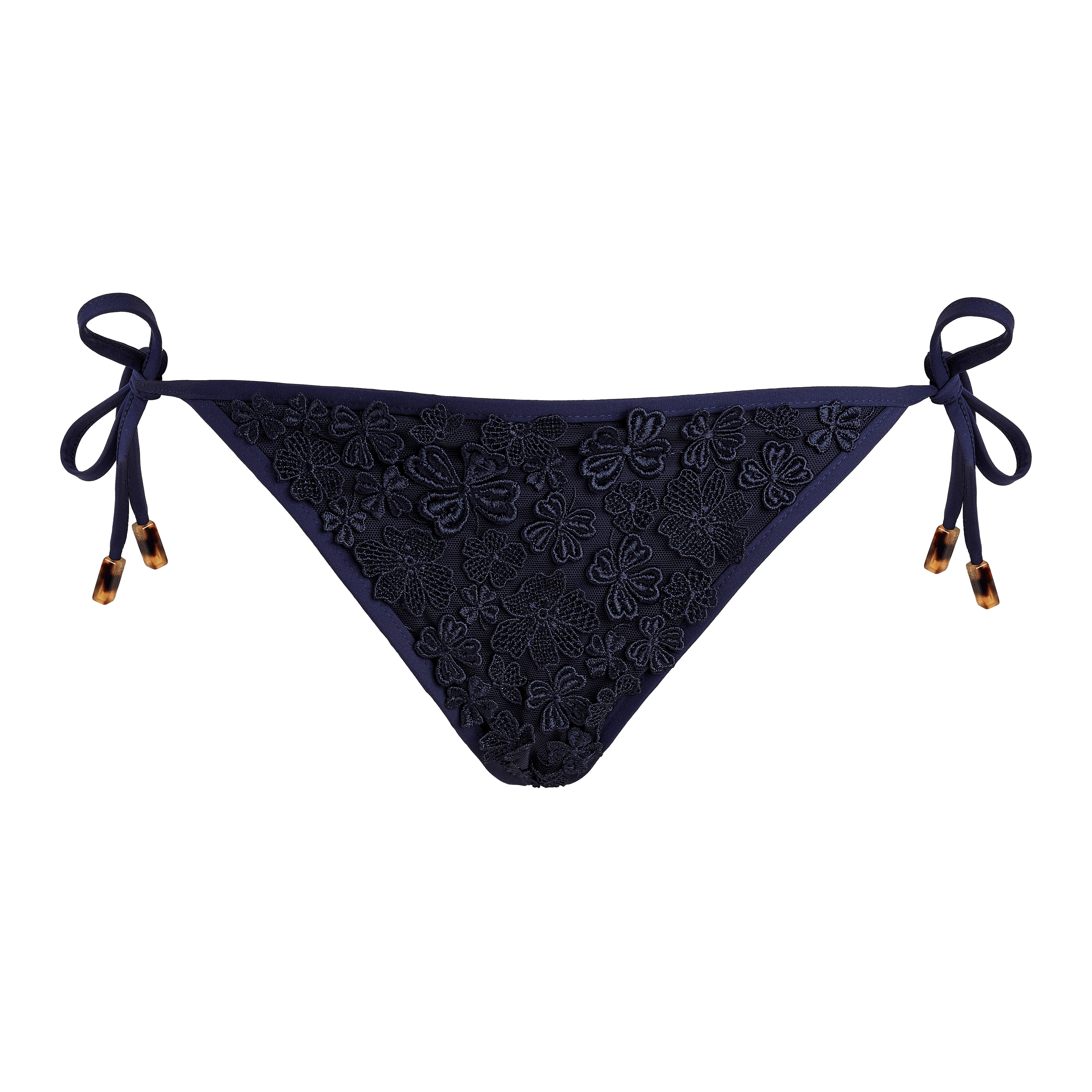 Women Bikini Bottom Embroidered Guipure Florale - 1