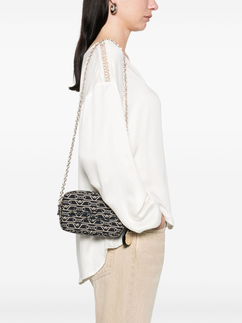 EMPORIO ARMANI monogram-jacquard mini bag outlook