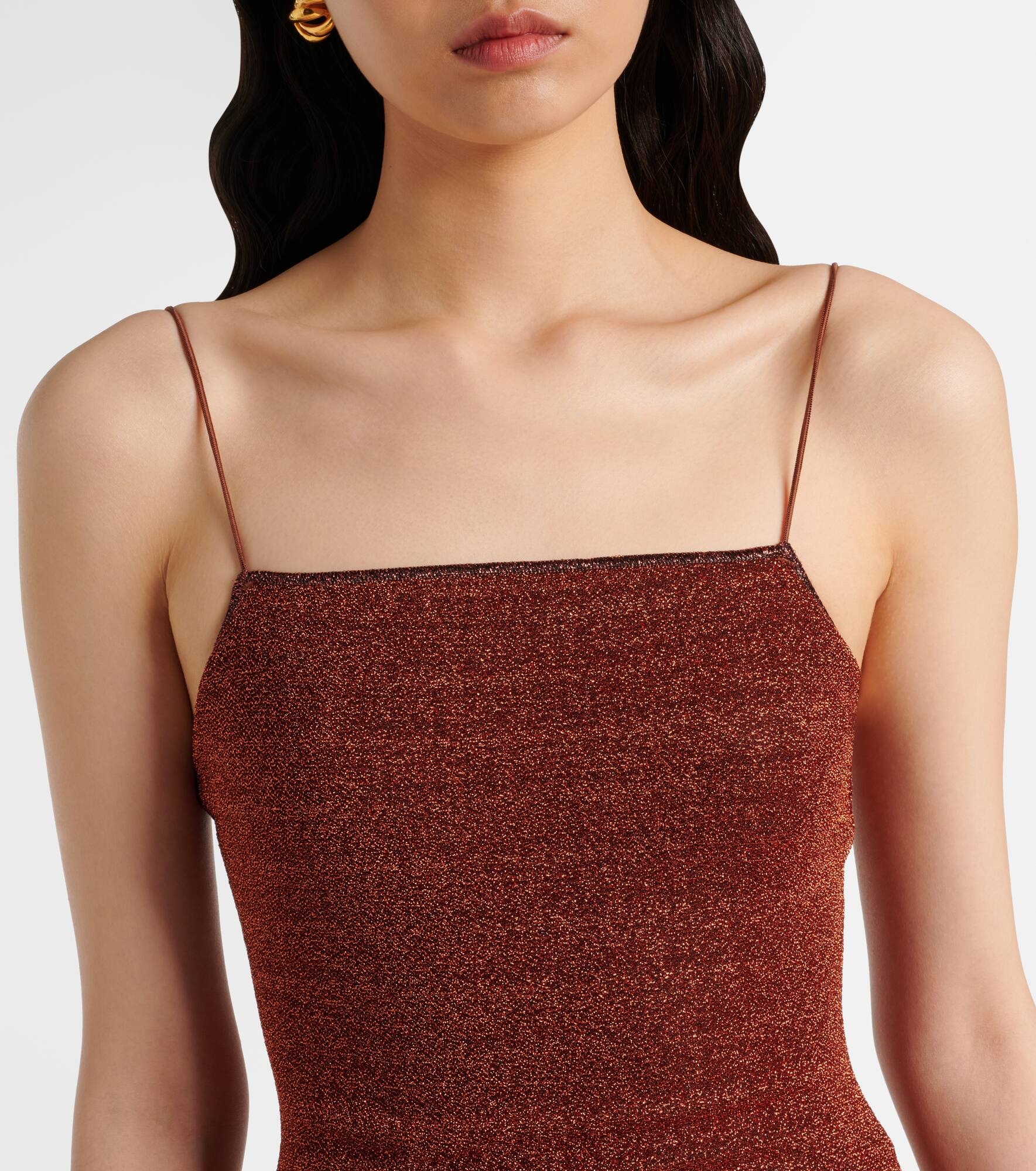 Lumière Plumage feather-trimmed minidress - 4