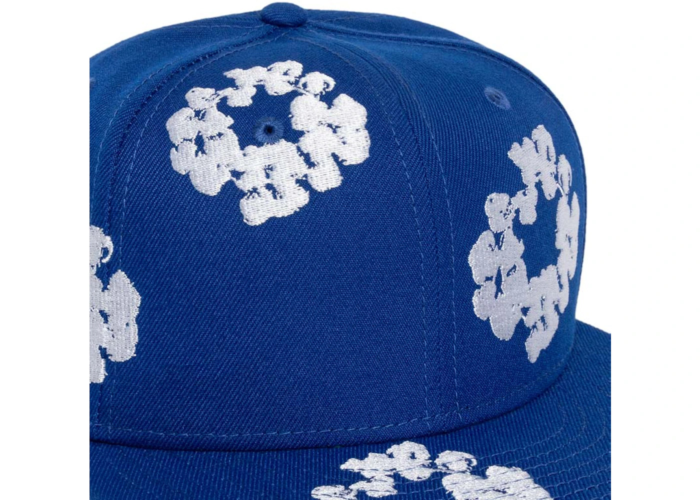 Denim Tears New Era Cotton Wreath 59/50 Cap Royal Blue - 3