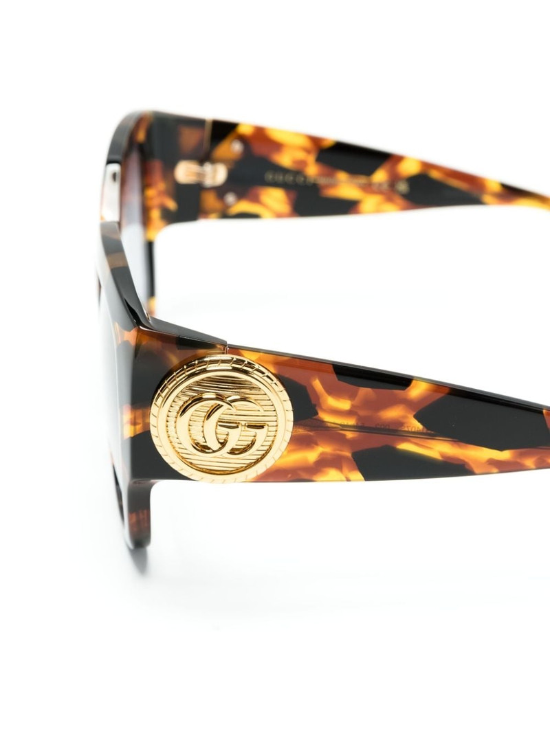 tortoiseshell-effect oversize-frame sunglasses 3