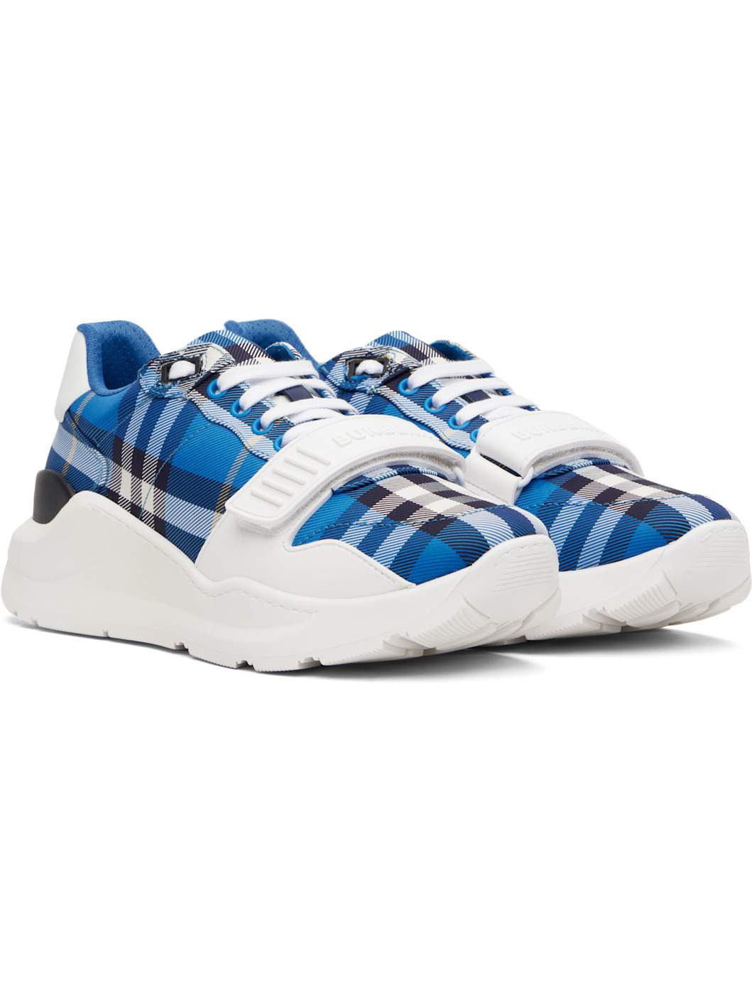 Blue Check Sneakers - 4