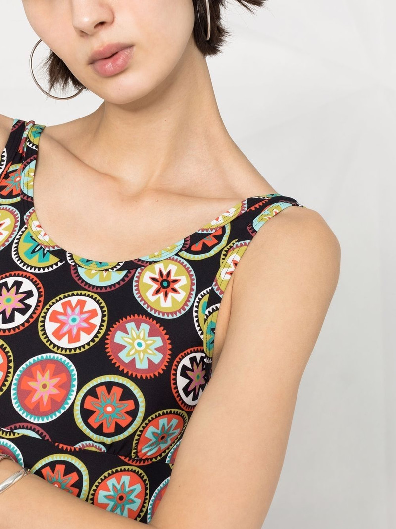Jazzercize floral-print bodysuit 3