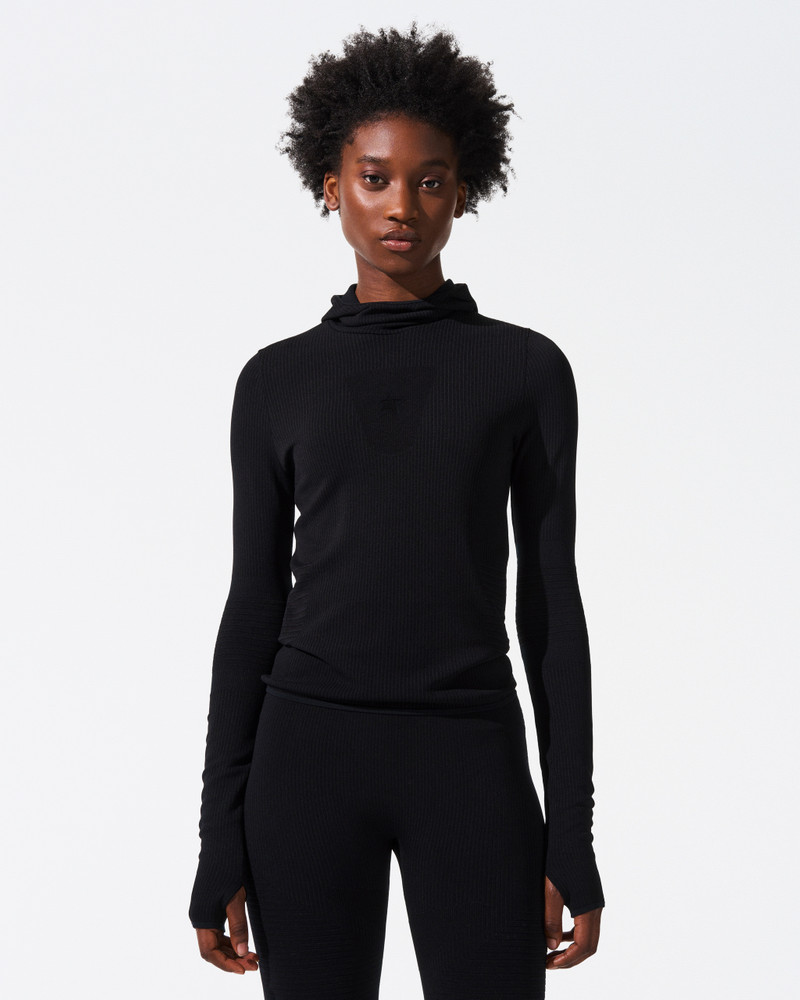 PERFECT MOMENT Seamless Hooded Base Layer Top outlook