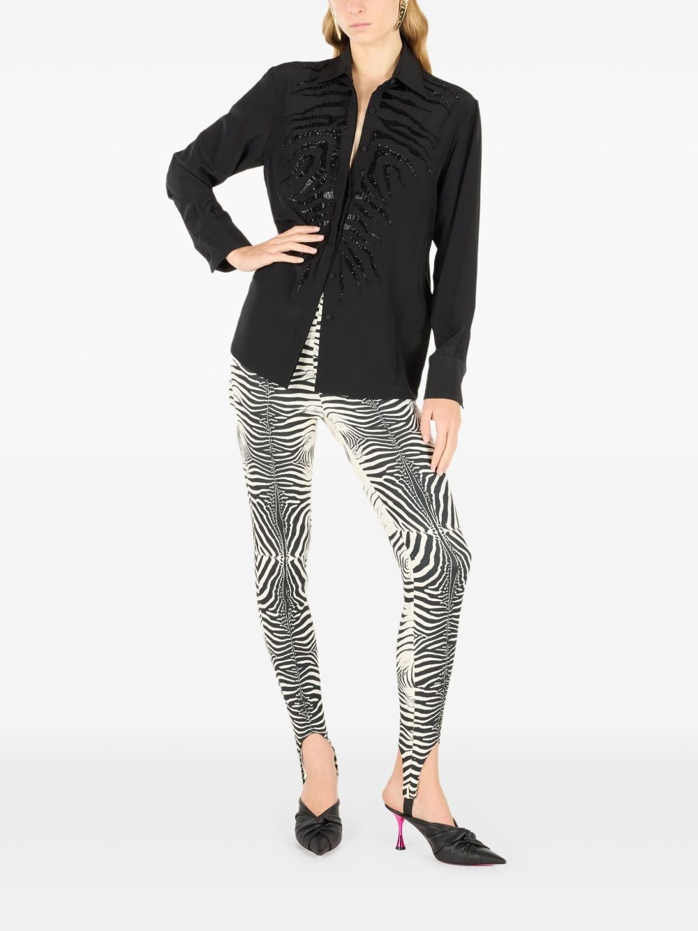 sequin-embellished shirt - 2