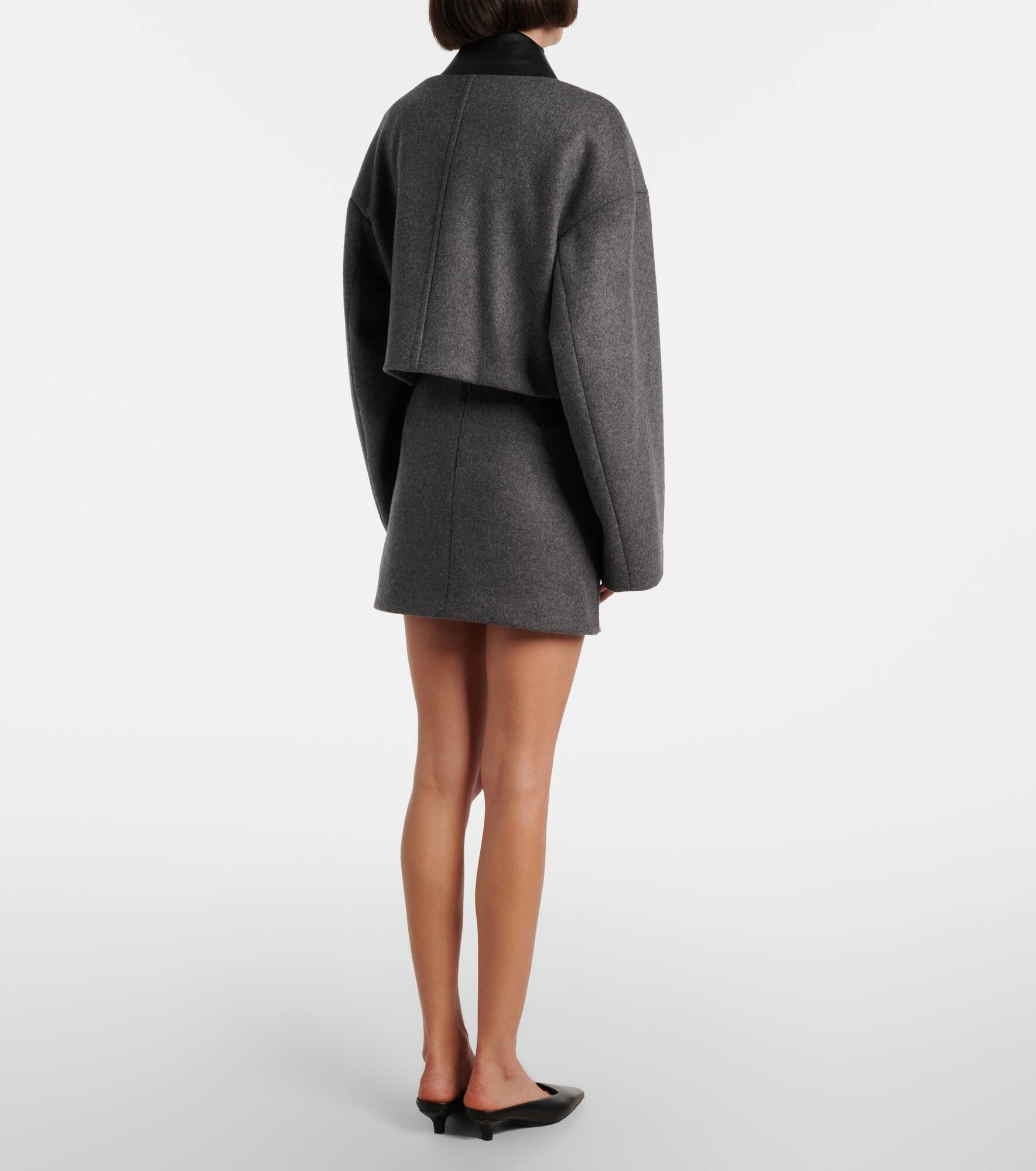 Vacuo cropped virgin wool jacket - 3