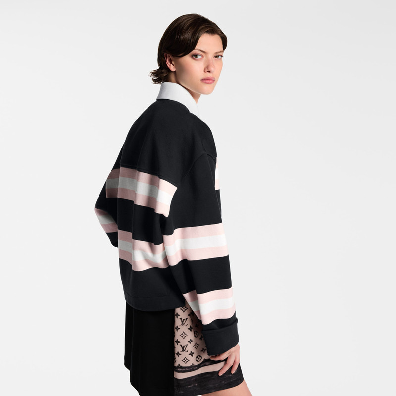 Chunky Stripes Polo Top 7