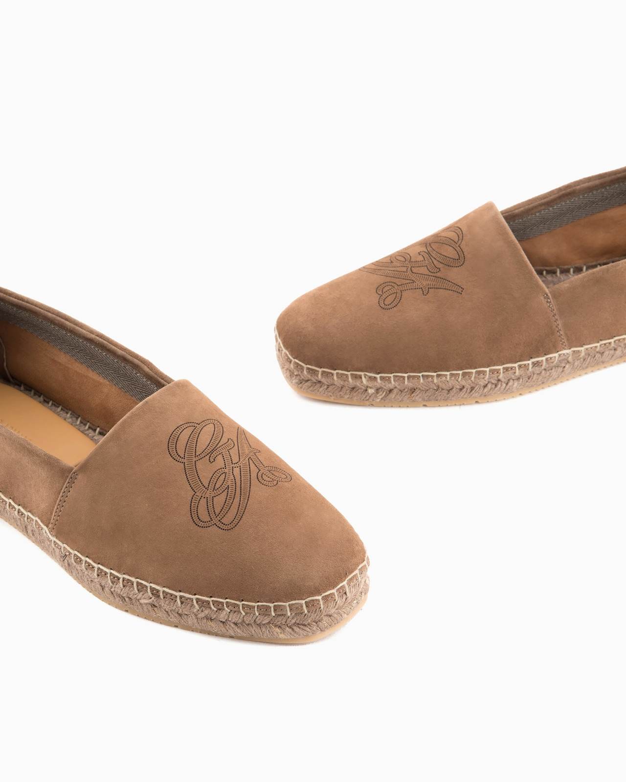 Suede espadrilles with logo - 5