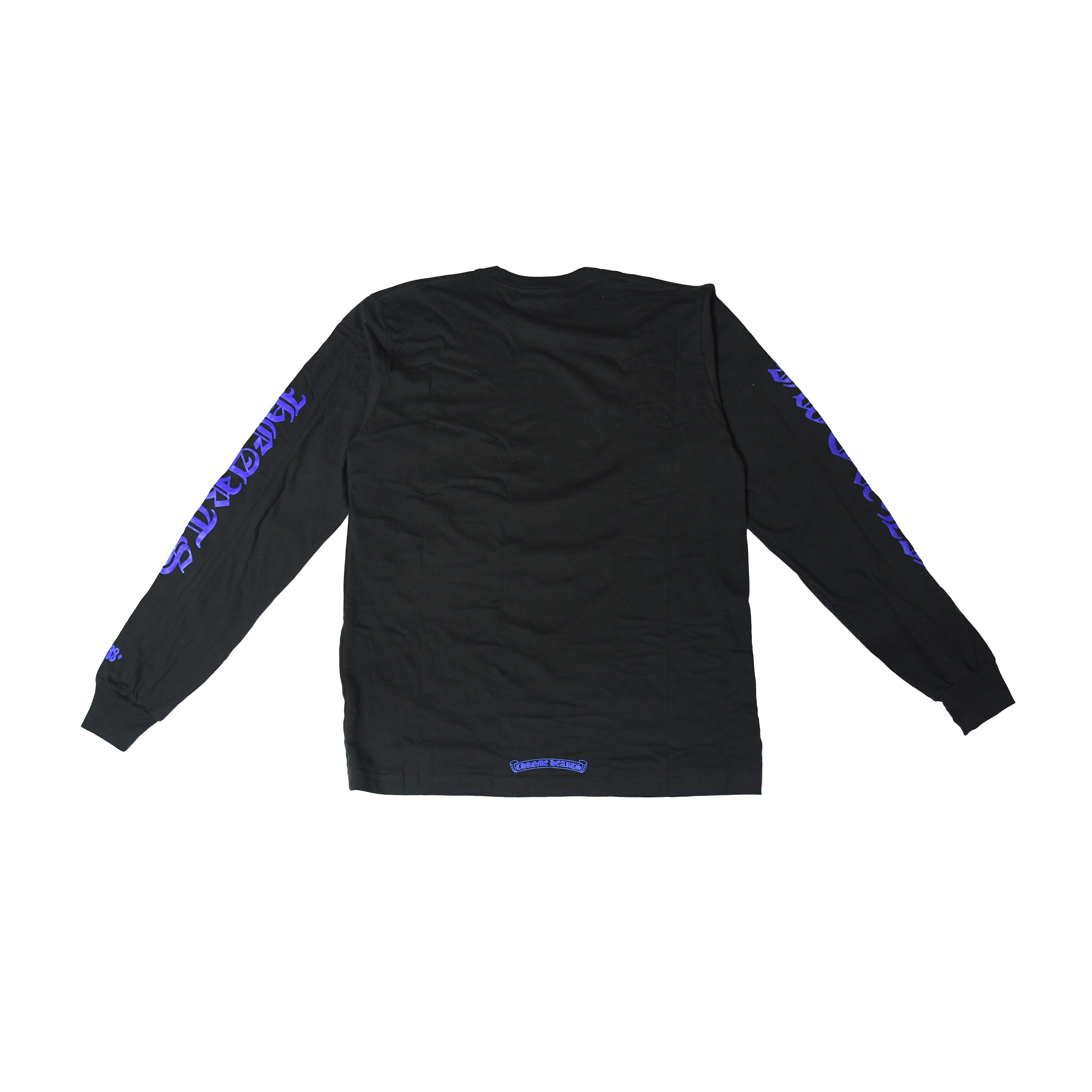 Chrome Hearts Neck Logo L/S Pocket Shirt Black Blue - 2