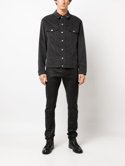 Isaac Sellam low-rise button-up leather trousers outlook