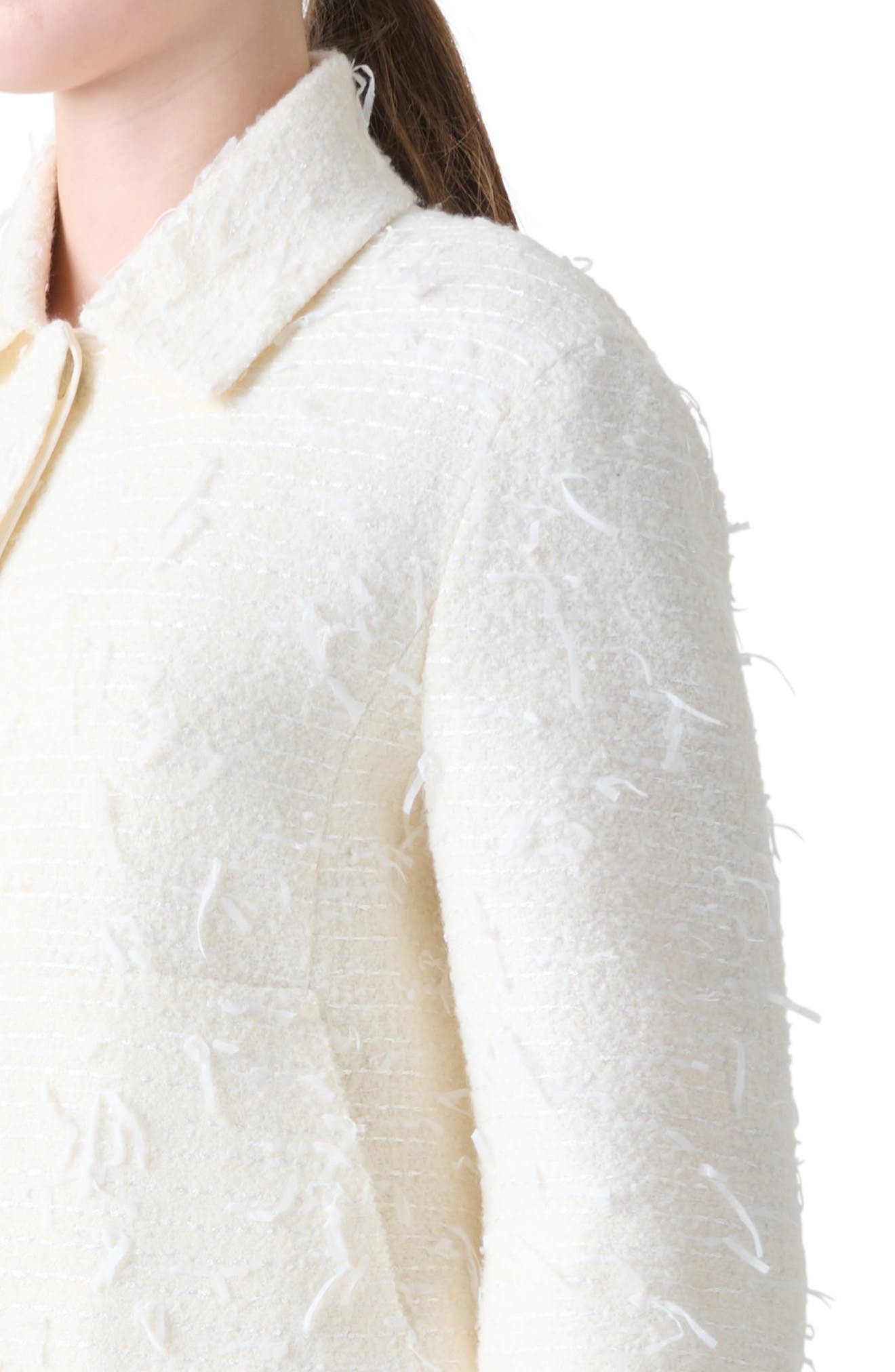 Akris Winslow Sequin Bouclé crop Jacket in Ecru at Nordstrom - 2