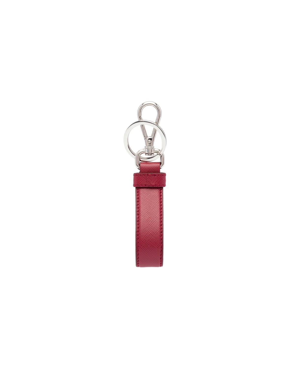 Saffiano Leather Keychain - 3