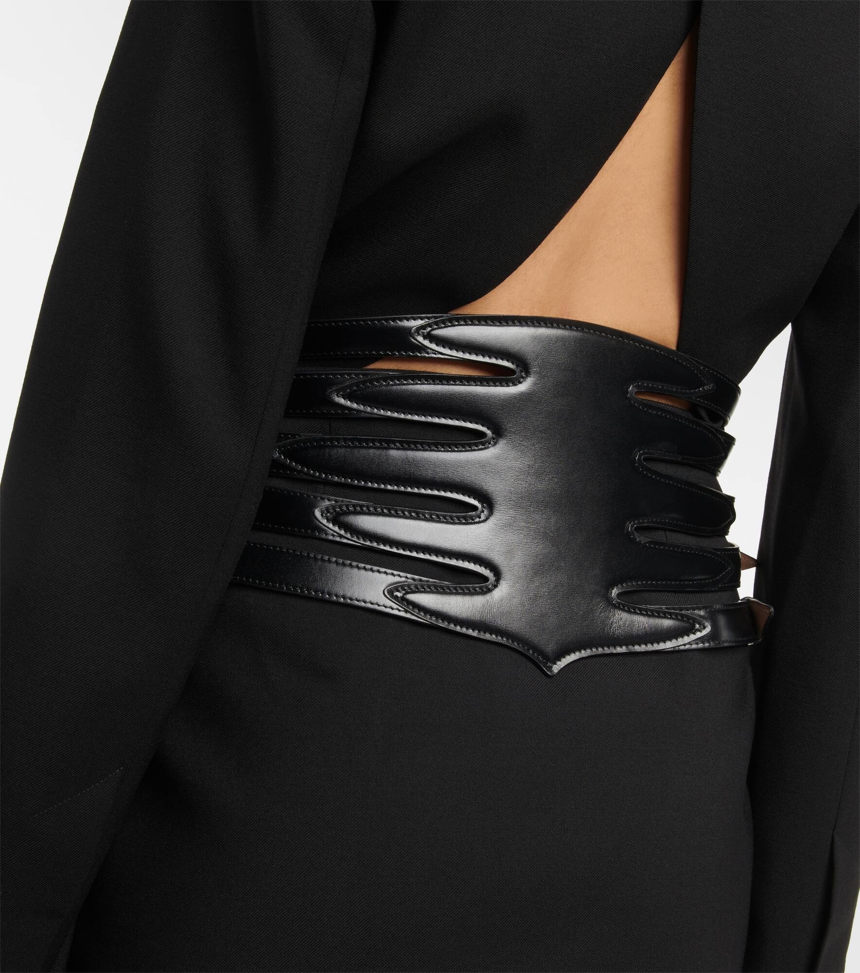 Multi slim leather belt - 4