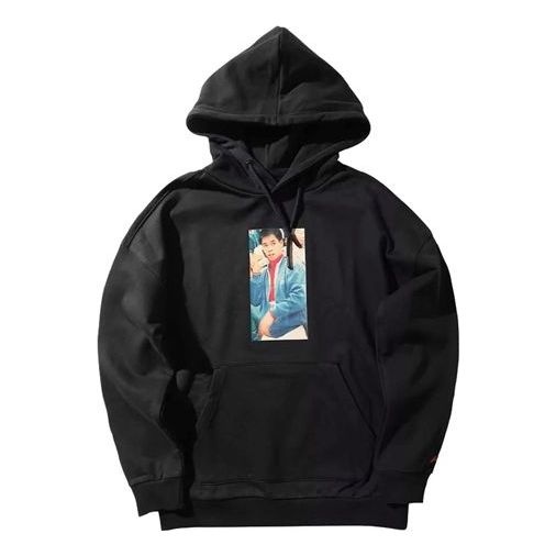 Li-Ning Character Graphic Hoodie 'Black' AWDNB63-1 - 1