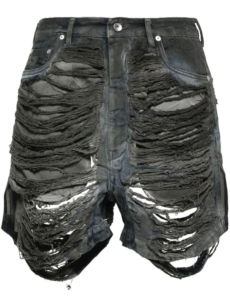 distressed denim shorts 1
