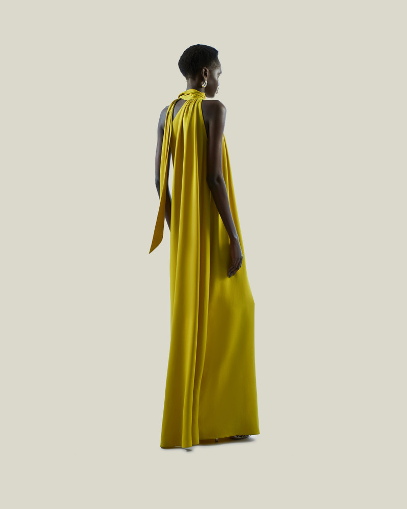 Astor Dress in Chartreuse 3