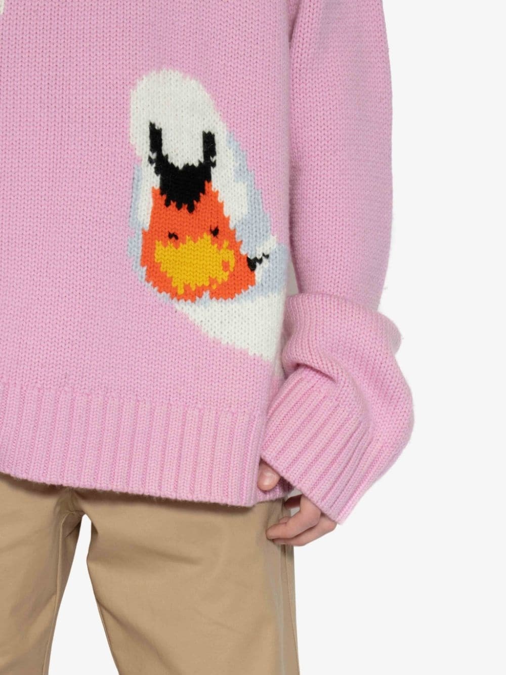OVERSIZED SWAN CREWNECK JUMPER - 6