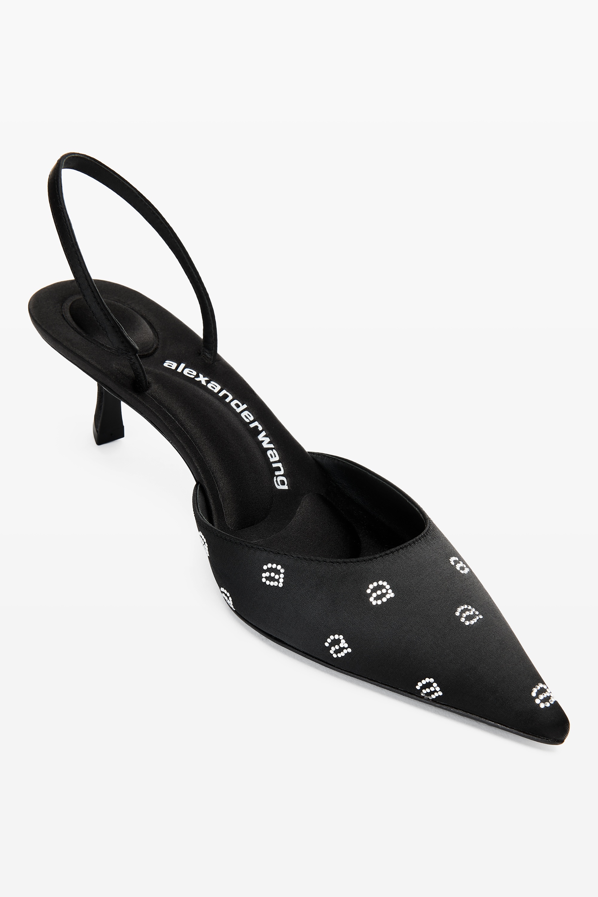 DELPHINE 65 SLINGBACK IN CRYSTAL SATIN - 2