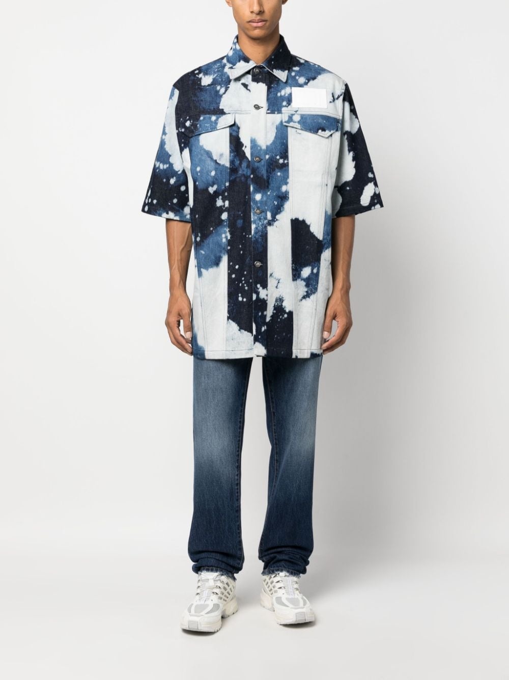 vintage-wash straight-leg jeans - 2