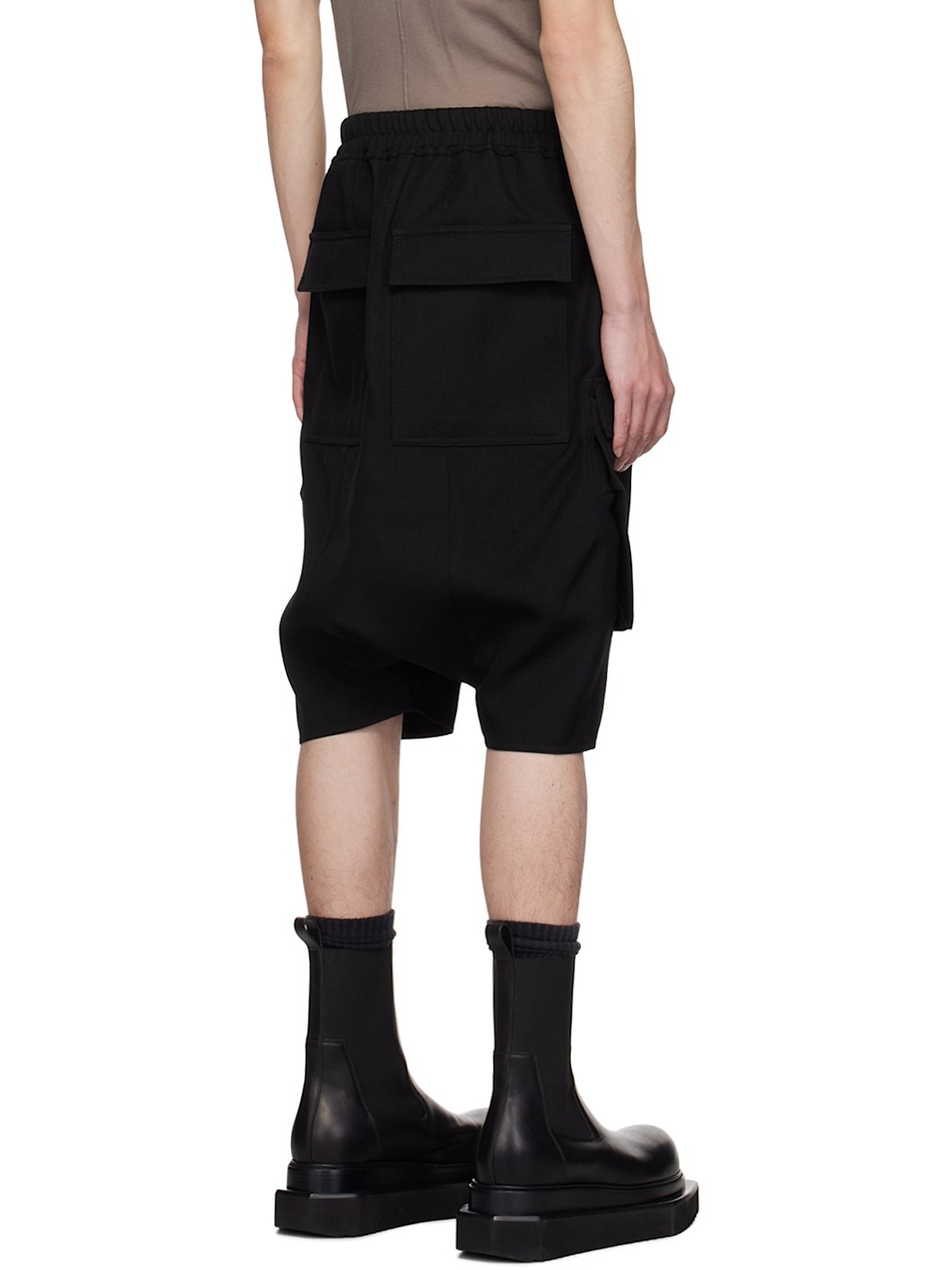 Black Porterville Cargo Pods Shorts - 3