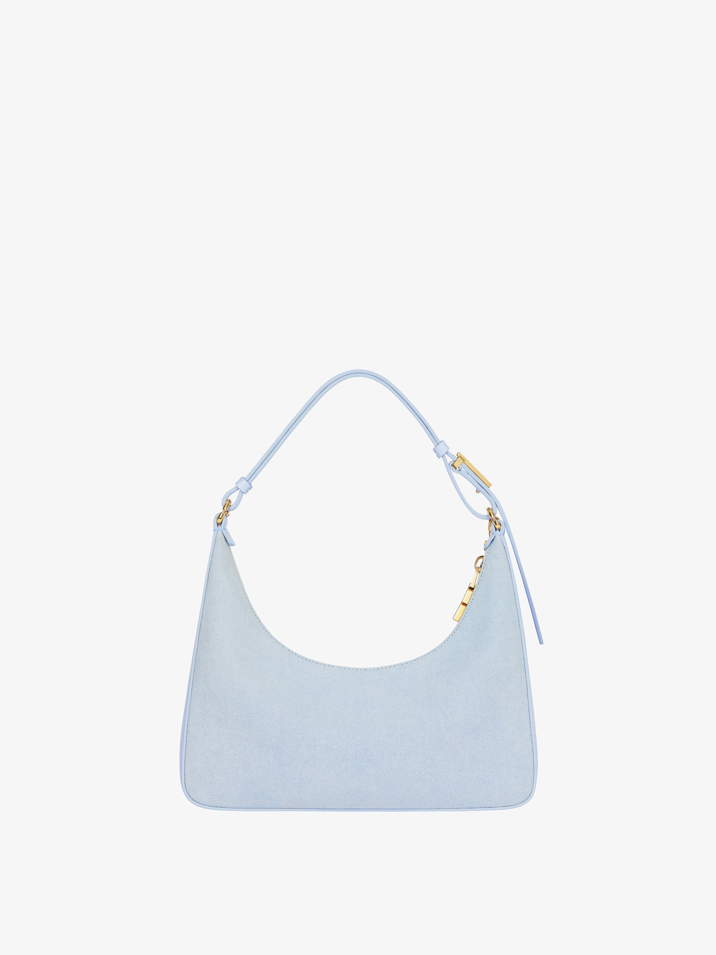 SMALL MOON CUT OUT BAG IN CANVAS WITH CHAIN - 4