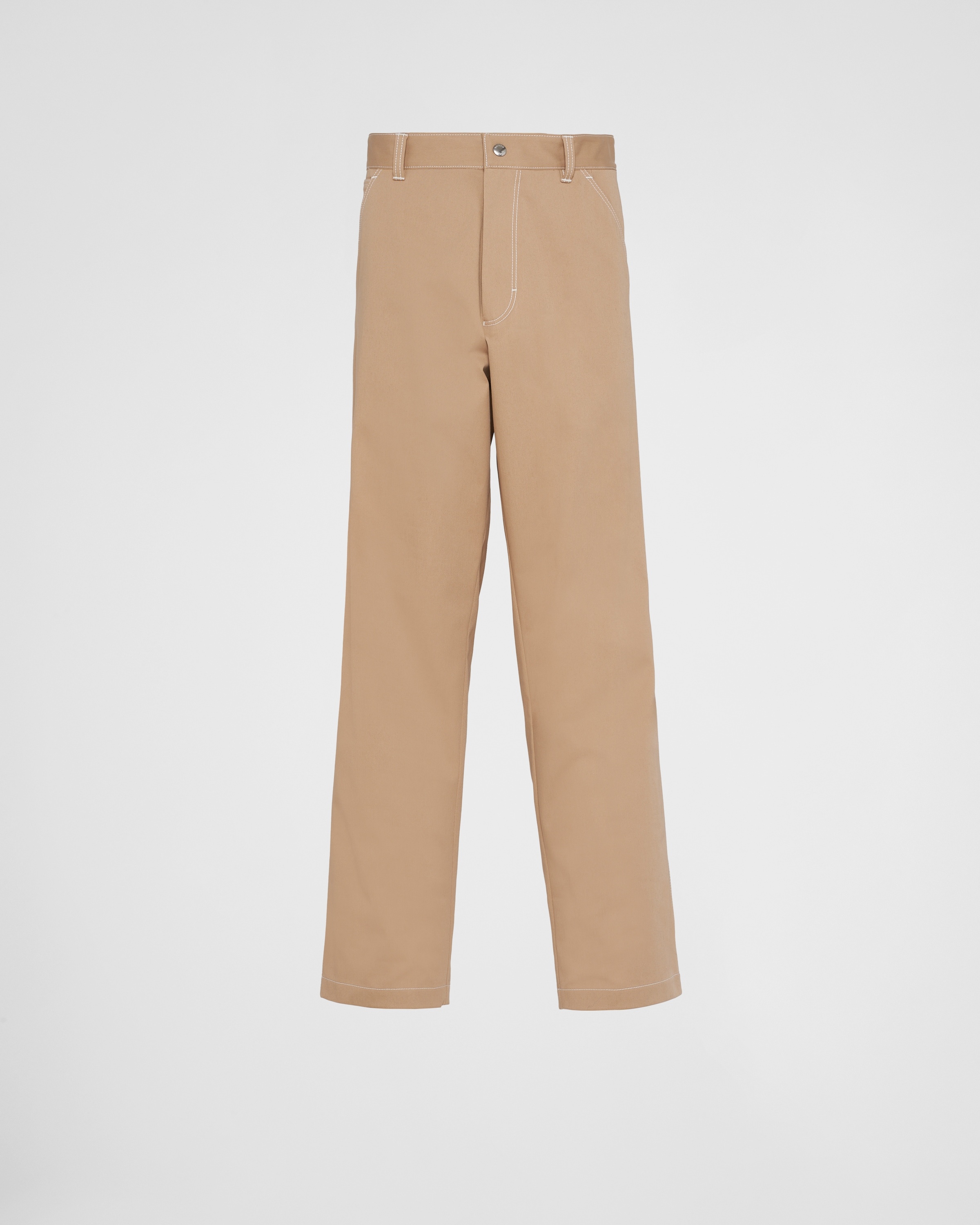 Stretch cotton pants - 1