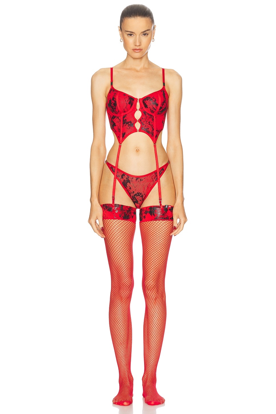 x SAVAGE FENTY by RIHANNA Fishnet Bustier - 4