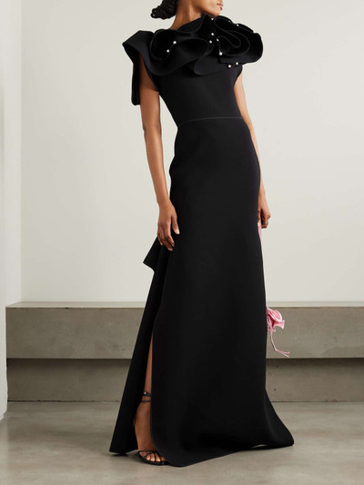 MATICEVSKI Deity ruffled embellished crepe gown outlook