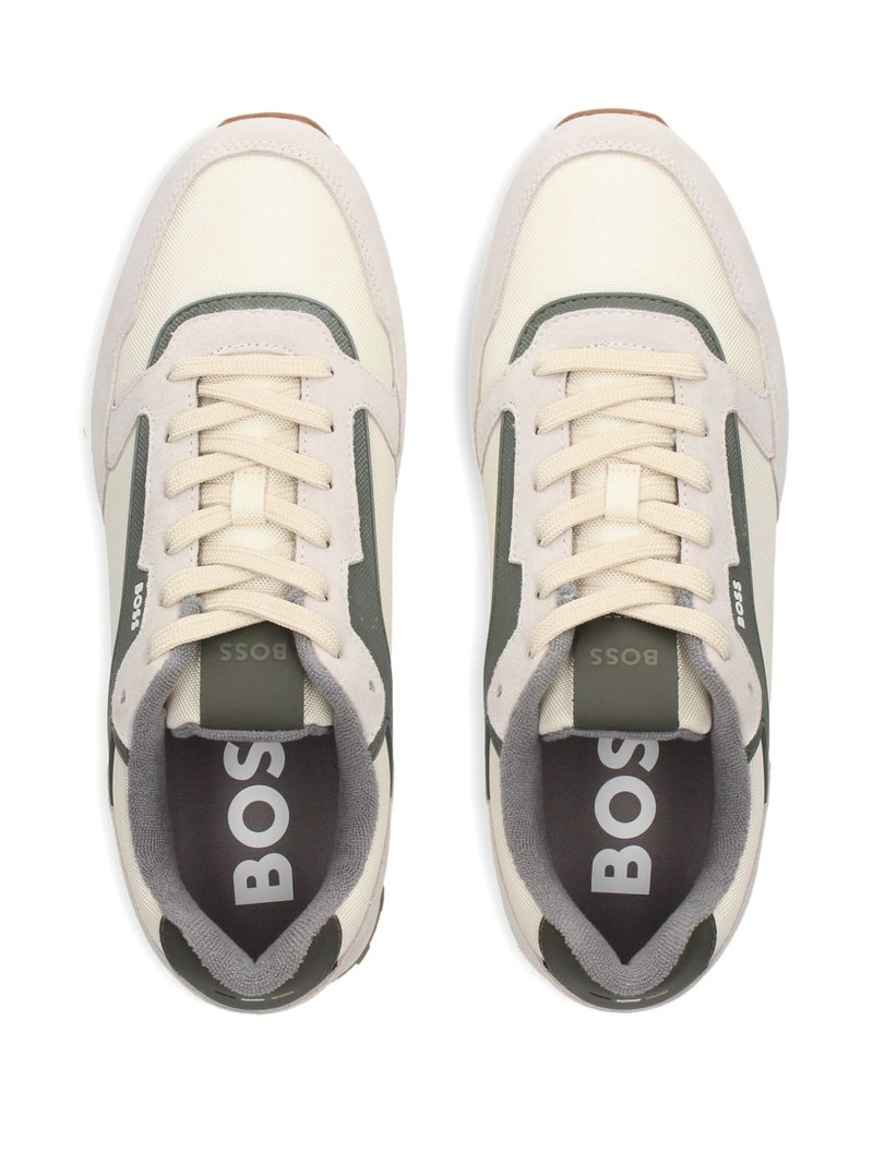 suede panel sneakers 3